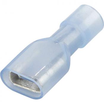 Flachsteckhülse Nylon Blau 4.75x0.80