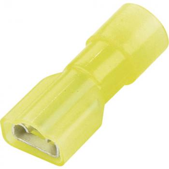 Flachsteckhülse Nylon Gelb 6.35x0.80