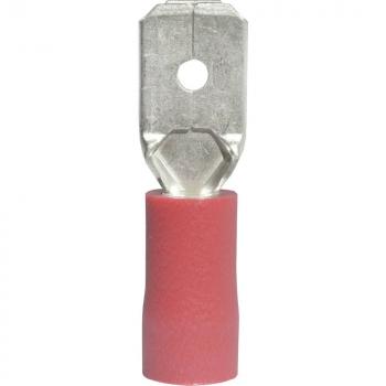 Flachstecker Vinyl Rot 2.80x0.80