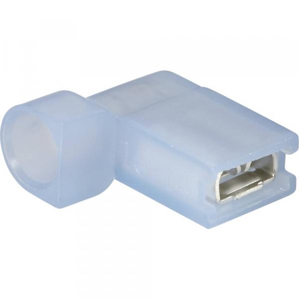 Winkelflachsteckhülse Nylon Blau 4.75x0.80mm