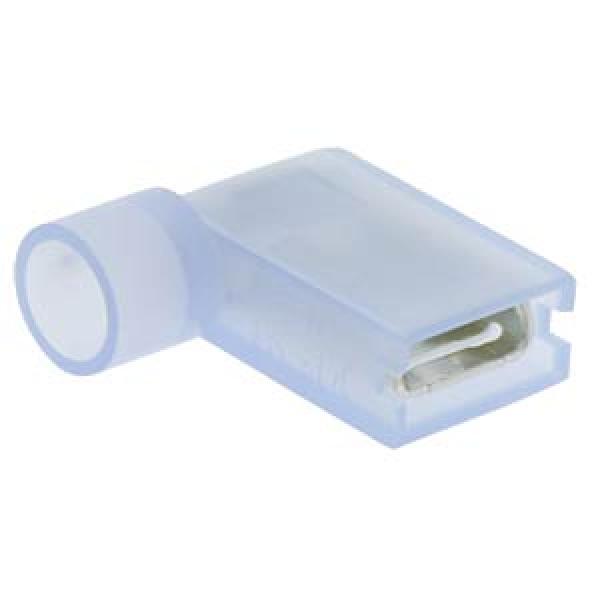 Winkelflachsteckhülse Nylon Blau 6.35x0.80mm