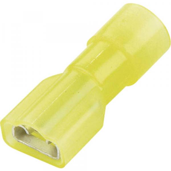 Flachsteckhülse Nylon Gelb 6.35x0.80