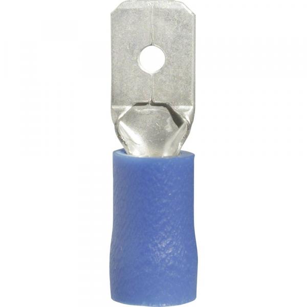 Flachstecker Vinyl Blau 4.75x0.80