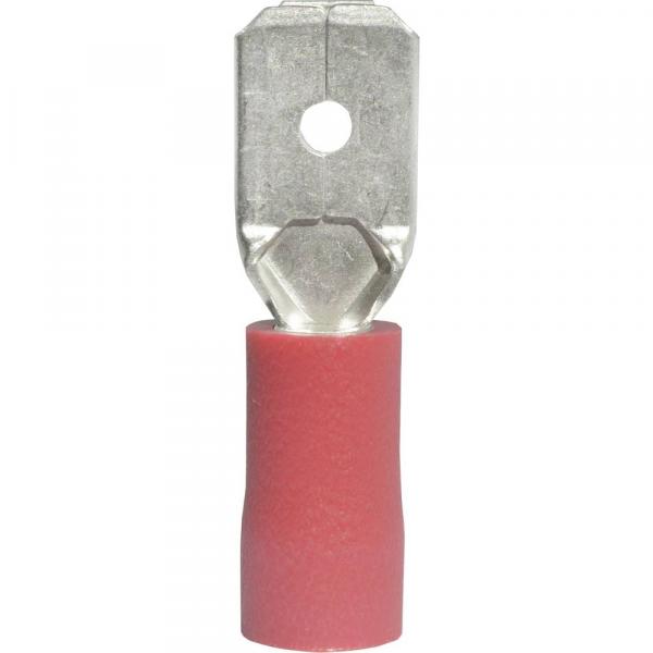 Flachstecker Vinyl Rot 2.80x0.80