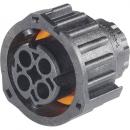 TE Connectivity Rundstecker Buchse gerade 4Pol  DIN 72585
