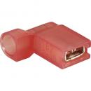 Winkelflachsteckhülse Nylon Rot 4.75x0.80mm