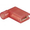 Winkelflachsteckhülse Nylon Rot 6.35x0.80mm