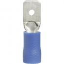 Flachstecker Vinyl Blau 6.35x0.80